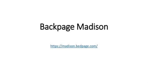 backpage madison